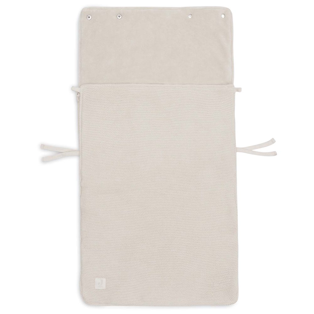 Jollein autostoel voetenzak Basic Knit - Oatmeal