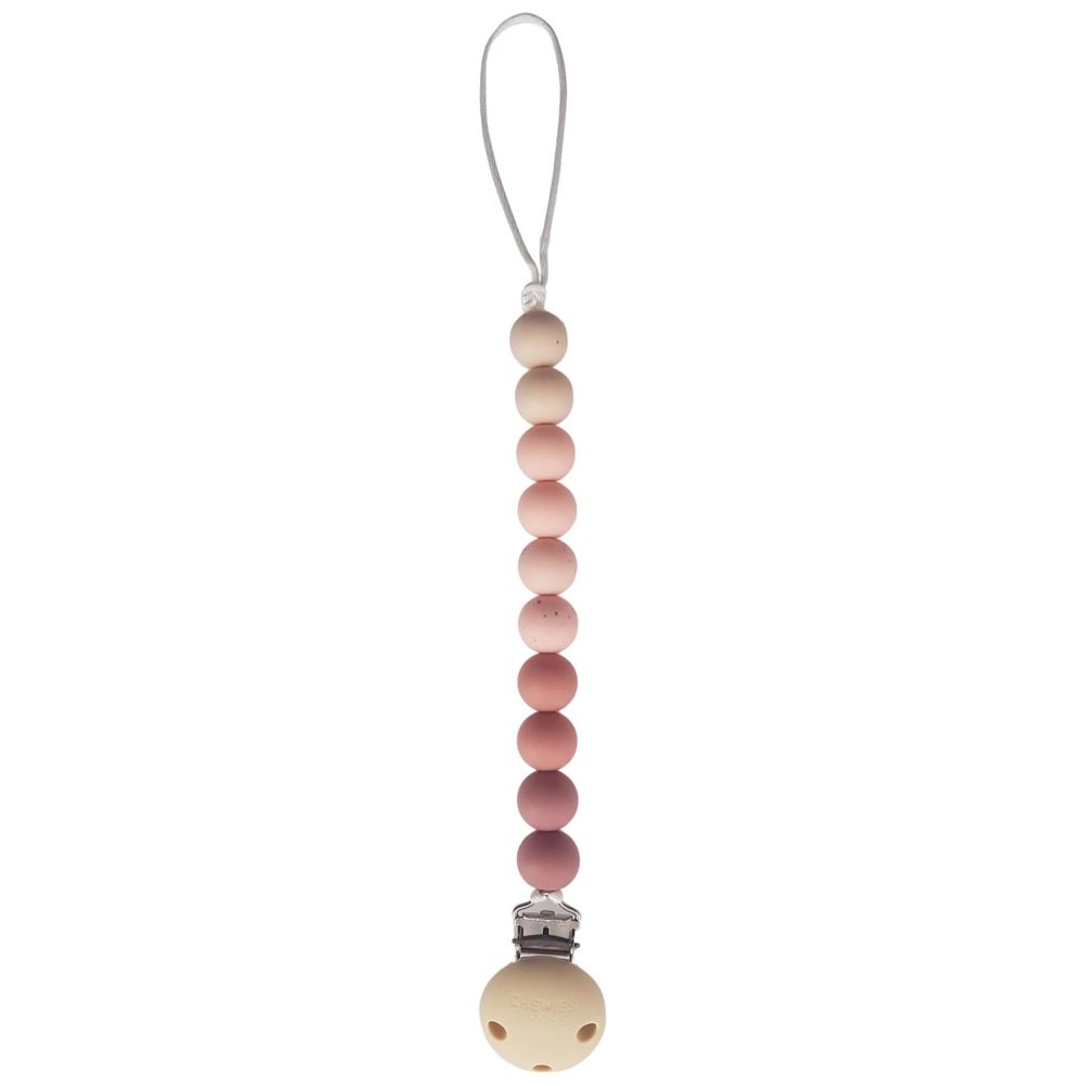 Chewies & More clip speenkoord - Light Rosered