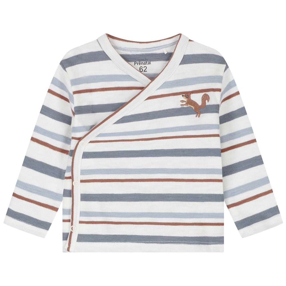 Prénatal newborn overslagshirt - Ivoor Wit