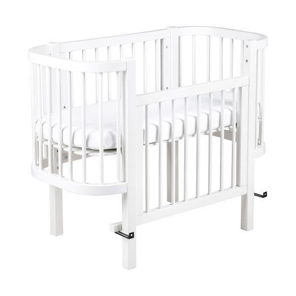 Sebra Bedside Crib – Classic White – foto 3