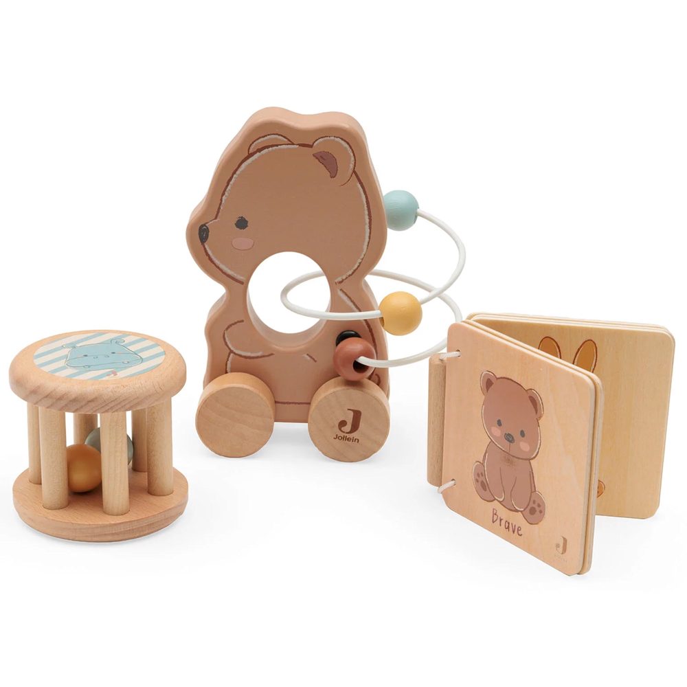 Jollein houten giftset Bear Brave - Multi