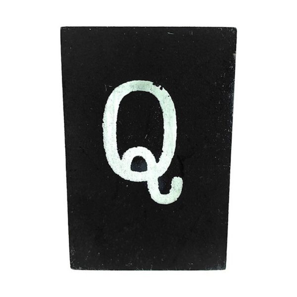 CottonCounts Letter Q - Zwart