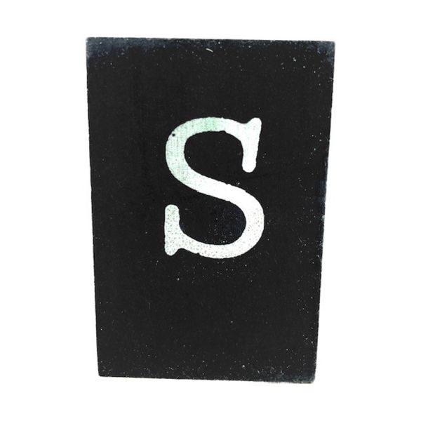 CottonCounts Letter S - Zwart
