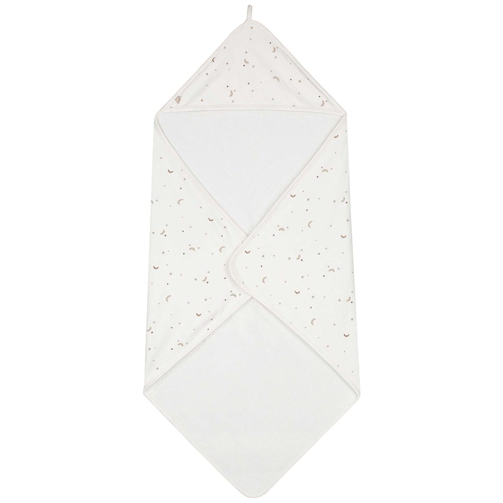 Prénatal badcape Ster en Maan - Ivory White