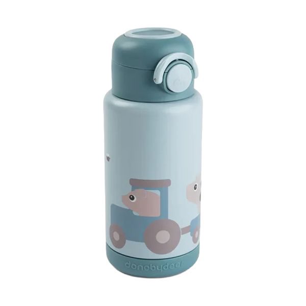 Done by Deer Thermosfles - Tiny Farm - 340 ml - Blue