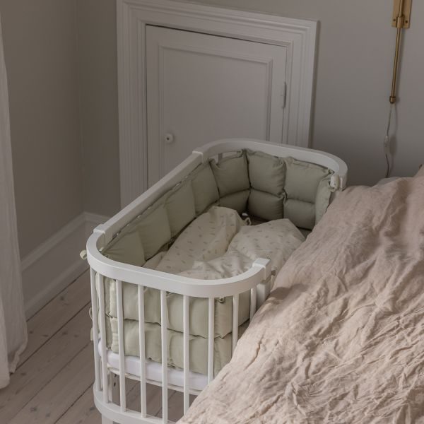 Sebra Bedside Crib – Classic White – foto 6