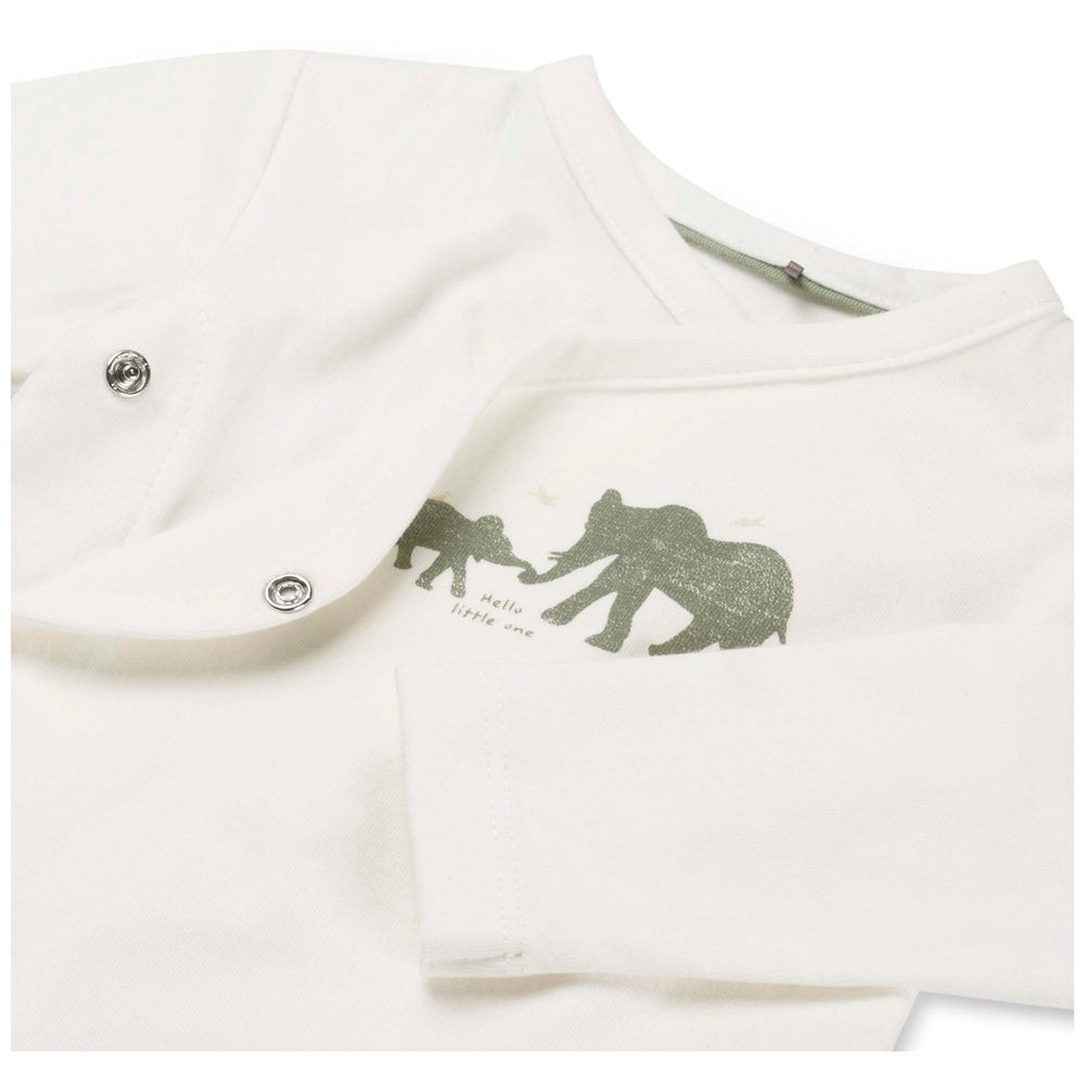 Prénatal newborn overslagshirt - Ivory White – foto 3