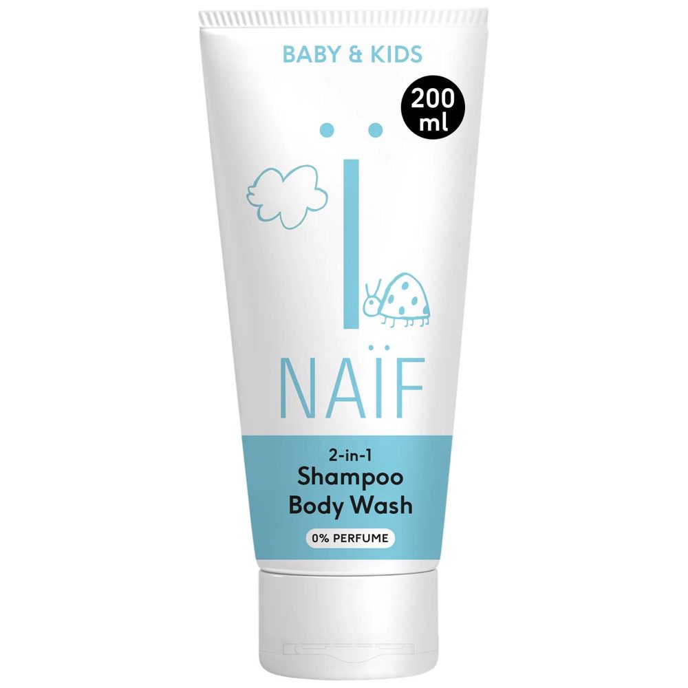 Naif 2-in-1 shampoo 0% parfum - White