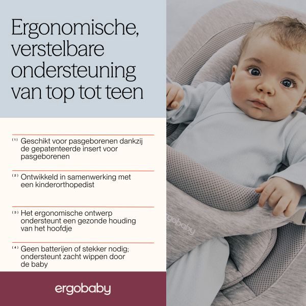 Ergobaby Evolve Wipstoel Charcoal Grey