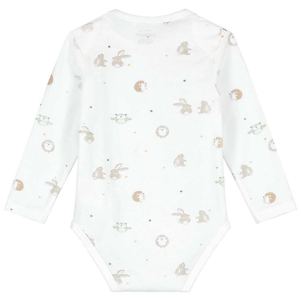 Prénatal romper Kleine Vriendjes - Ivory White – foto 2