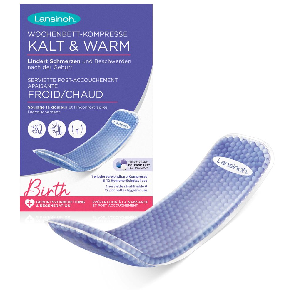 Lansinoh Koud en Warm Postpartum Kompres - Purple