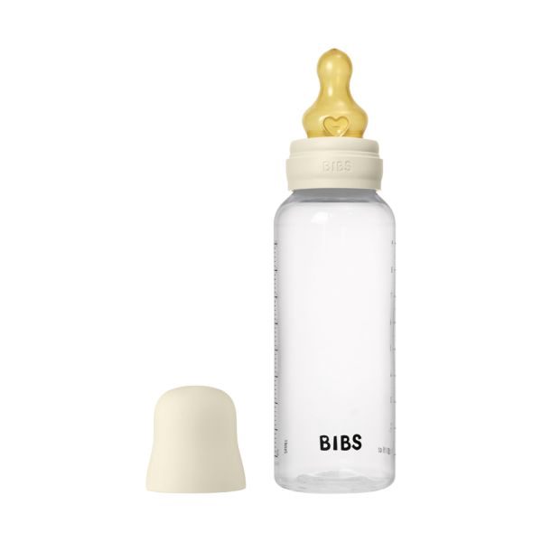 Bibs Fles - Medium Flow - 270 ml - Latex - Ivory
