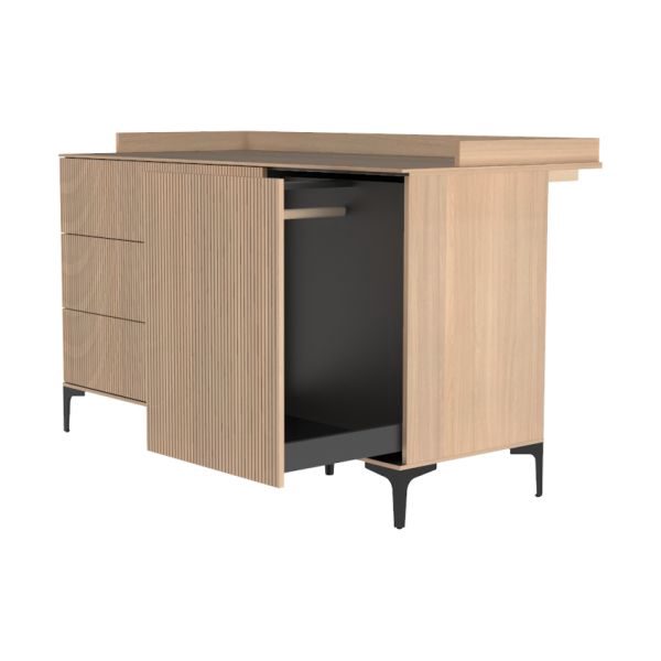 Kidsmill Levi Bladvergroter Commode XL - Eiken – foto 3