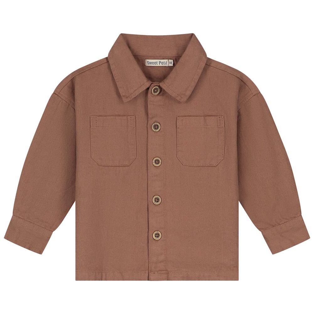 Sweet Petit peuter blouse - Red Brown