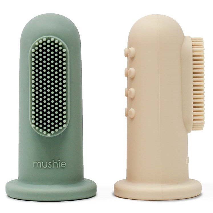 Mushie Vingertandenborstel - Green