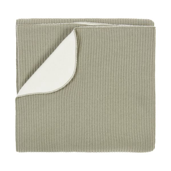 Nanami Wiegdeken - Rib Knit Double - Eucalyptus - 75x100 cm – foto 3