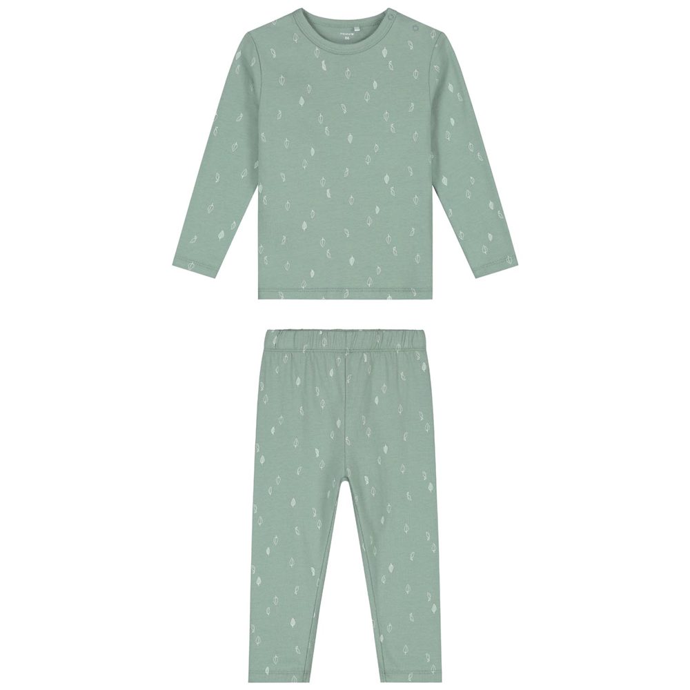 Prénatal peuter pyjama bladeren - Midgreen