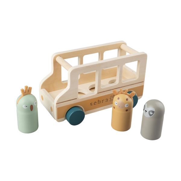 Sebra Wildlife Houten Bus