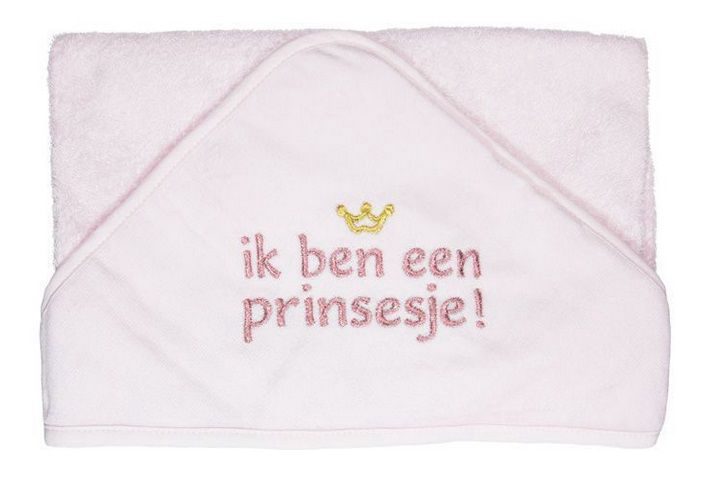 Badcape | Ik ben een Prinsesje Roze