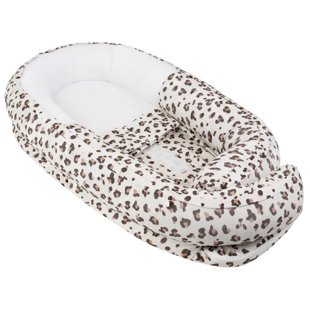 Doomoo cocoon babynestje - Leopard Cream
