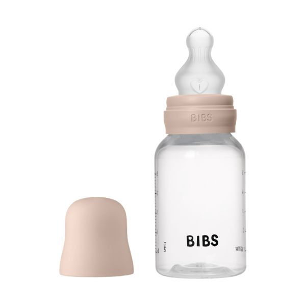 Bibs Fles - Slow Flow - 150 ml - Silicone - Blush