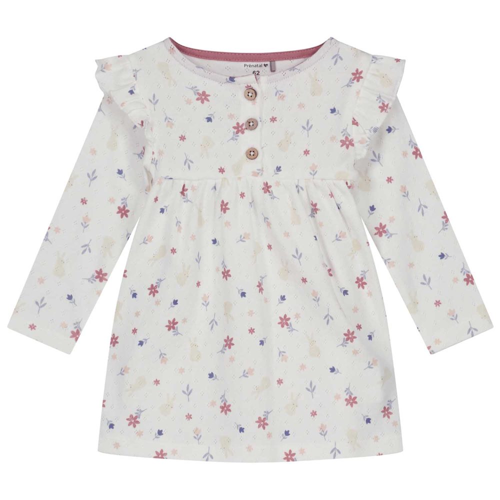 Prénatal newborn jurk - Ivory White