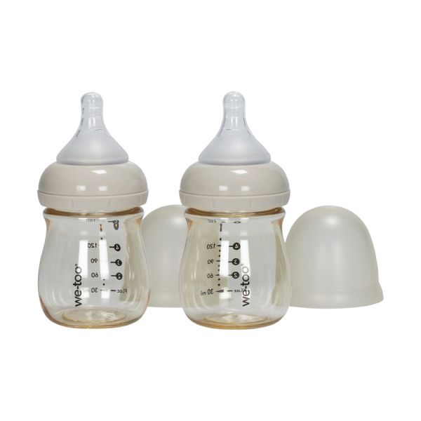 We-Too Standaardfles PPSU - 160 ml - Oatmeal - 2-pack