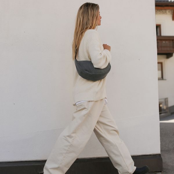 Studio Noos Fanny Pack - Denim Grey Hearts – foto 5