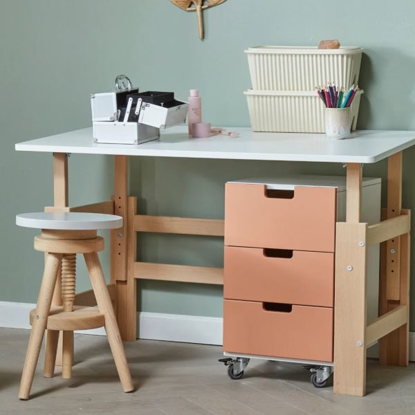 Manis-H Verstelbaar Bureau - 140 cm - Mauve – foto 2