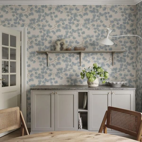 Sandberg Pine Behang - Misty Blue – foto 3