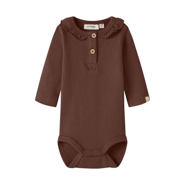 Lil' Atelier Romper - Maat 62 - Mahogany
