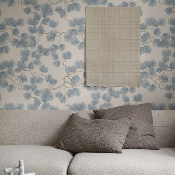 Sandberg Pine Behang - Misty Blue – foto 2