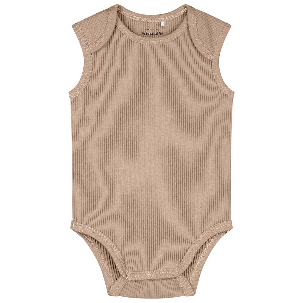 Prénatal romper rib - Mid Grey Taupe