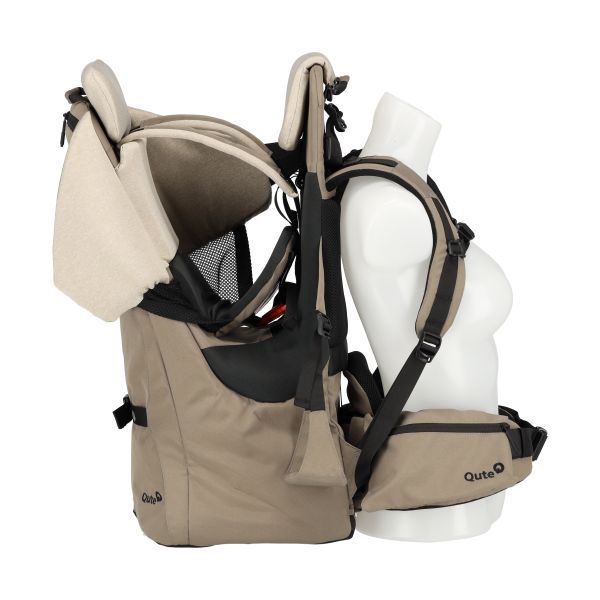 Qute Q-Nomade Kinderdrager - Bruin  – foto 10
