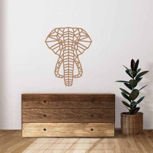 Casa Sentir Olifant Wanddecoratie - Medium - Naturel