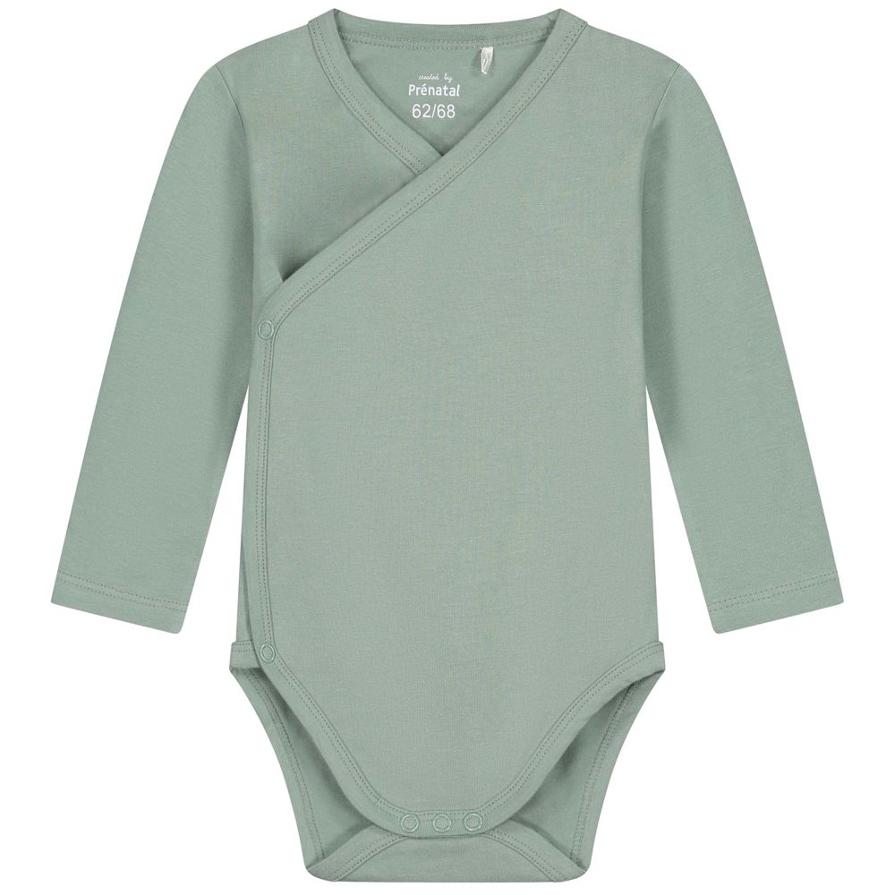 Prénatal basis romper met overslag - Midgreen