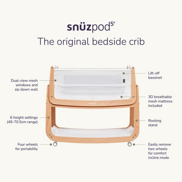 Snuz Co-Sleeper SnüzPod⁵ - Natural