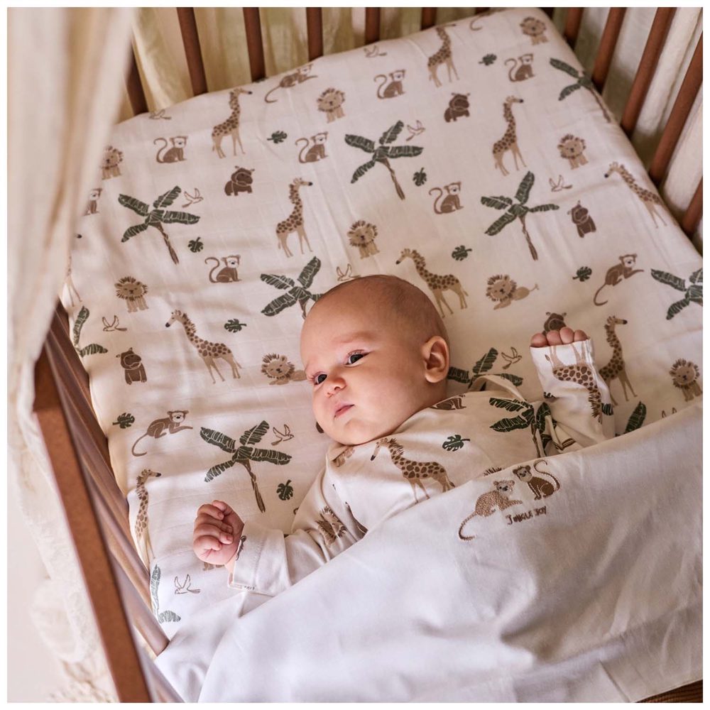 Prénatal baby pyjama jungle joy - Ivory White – foto 5