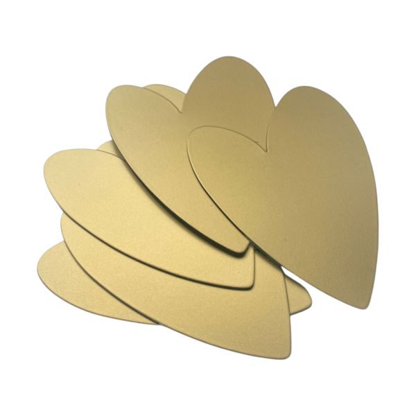 Groovy Magnets Hart Magneten - Goud - Set van 5
