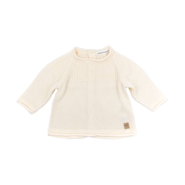 Bamboom Knitted Trui Wit 3 Mnd