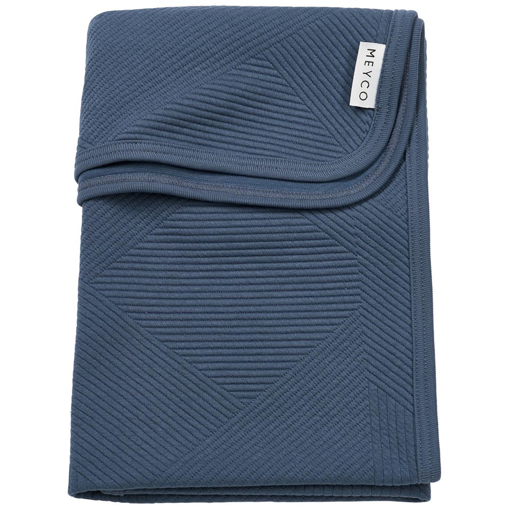 Meyco ledikantdeken pure - Indigo Blue