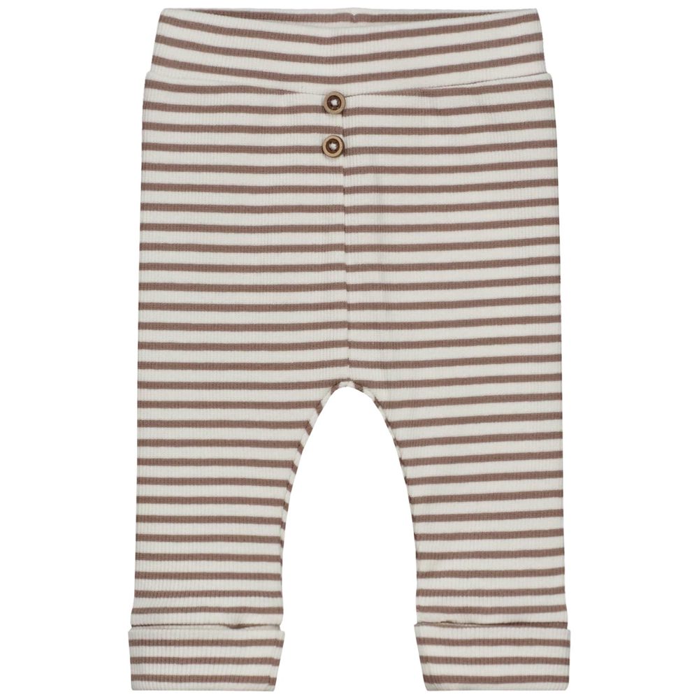 Sweet Petit Mini broek rib - Mid Brown Melange