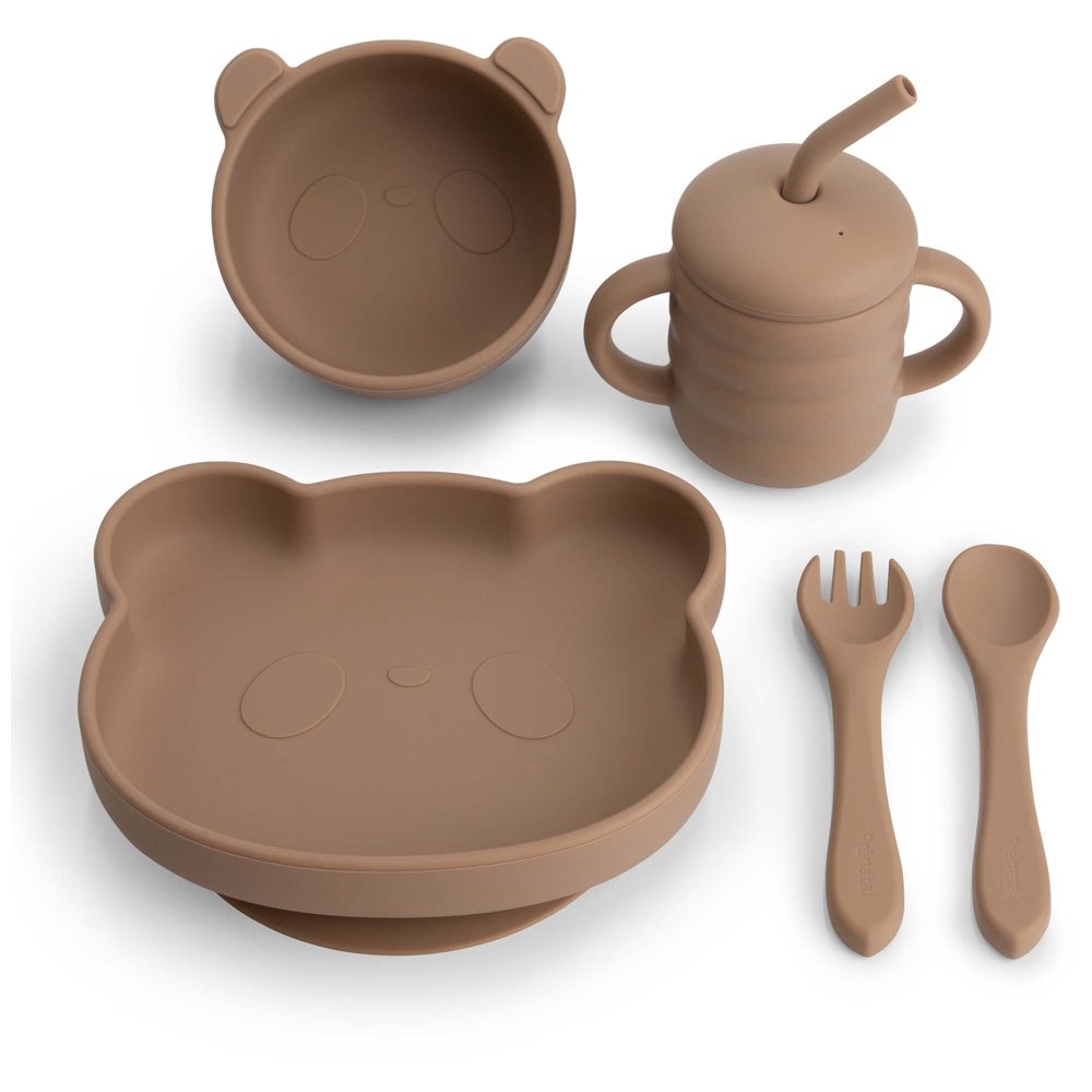 Prénatal siliconen eetset - Brown