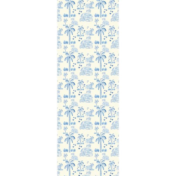 Creative Lab Amsterdam Maui Beach Blue Patroonbehang