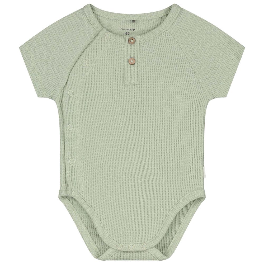 Prénatal newborn romper wafel - Light Mint Green