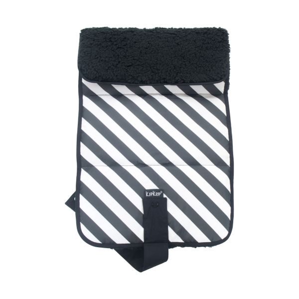 KipKep Napper Verschoonmatje - Teddy Black Stripes
