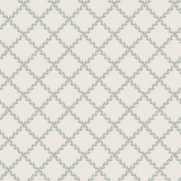 Sandberg Trellis Behang - Forest Green