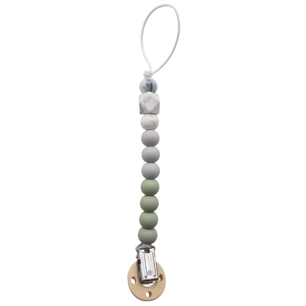 Chewies & More clip speenkoord - Green Grey – foto 4