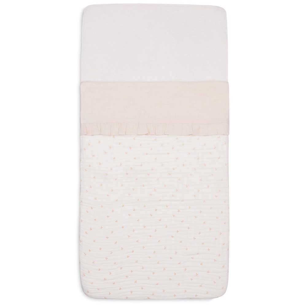 Jollein ledikantlaken Ruffle - Naturel
