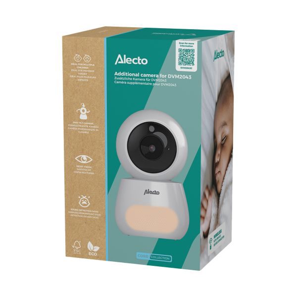 Alecto Extra Camera Voor Babyfoon DVM2043C - Wit – foto 4